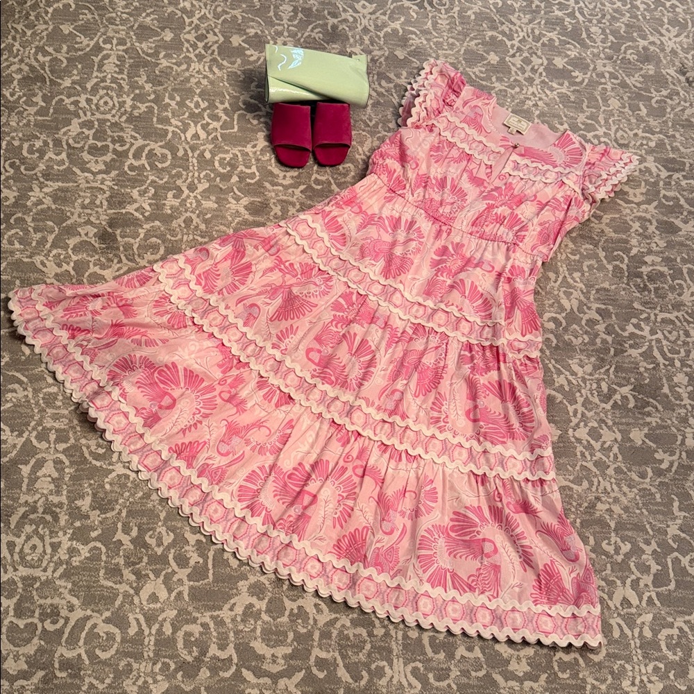 Sail to Sable Pink Tiered Ruffle Maxi Dress